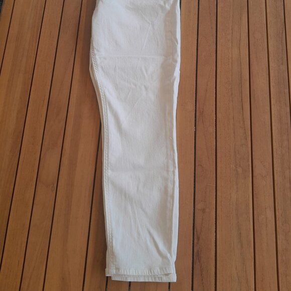 Jen 7 by 7 for All Mankind White Cropped Skinny Jeans - Picture 8 of 9